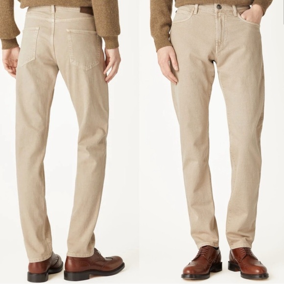 Loro Piana Other - Loro Piana Quarona Five Pocket Trouser Colomba Tan Cotton Denim Pant Size 32